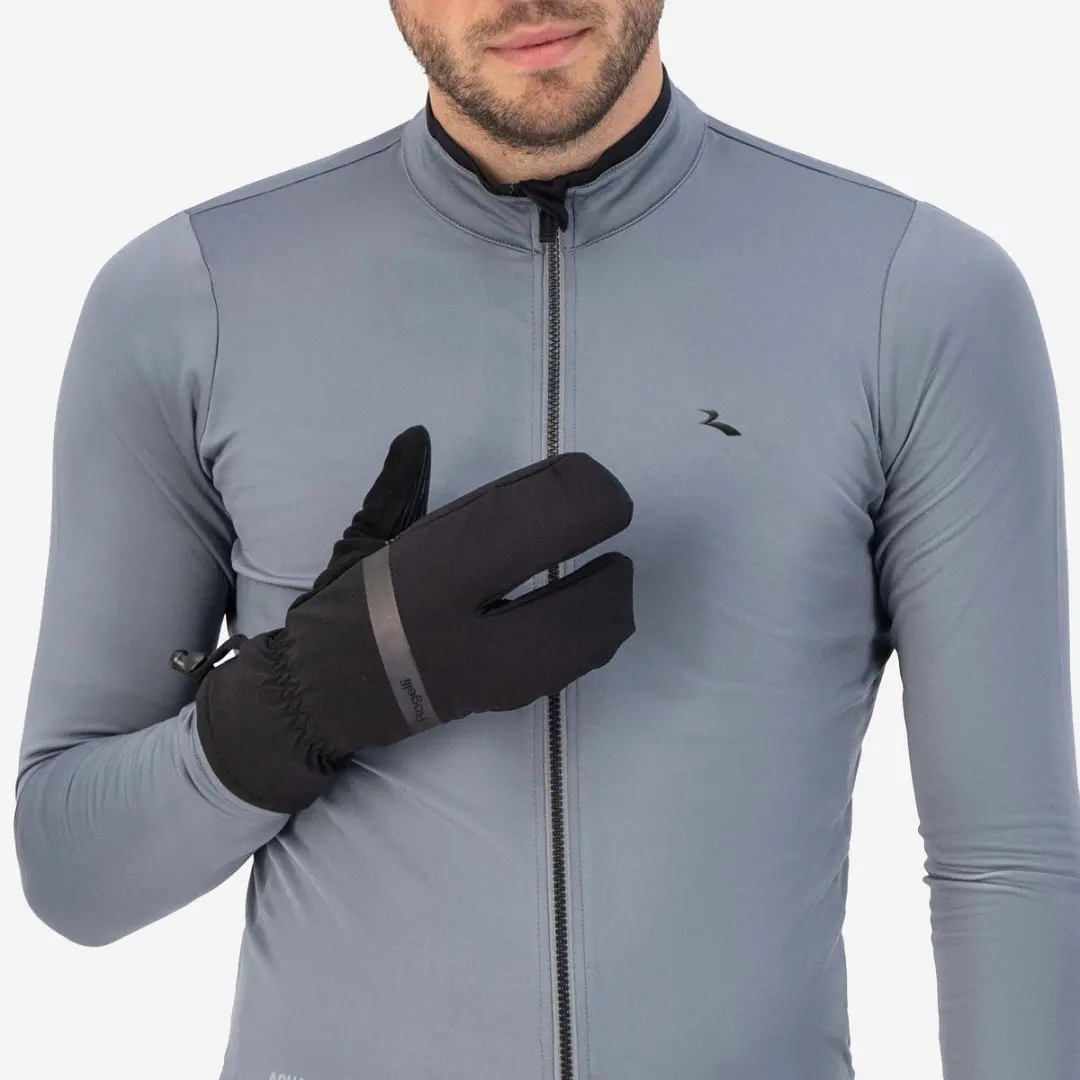 Rogelli Nova Lobster Heren Fietshandschoenen M - Waterproof - Zwart - afbeelding 5 van 6