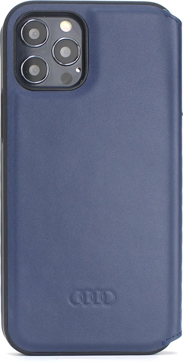 Audi Q8 Serie Hoesje iPhone 12 Pro Max - Blauw - 2 Pasjes