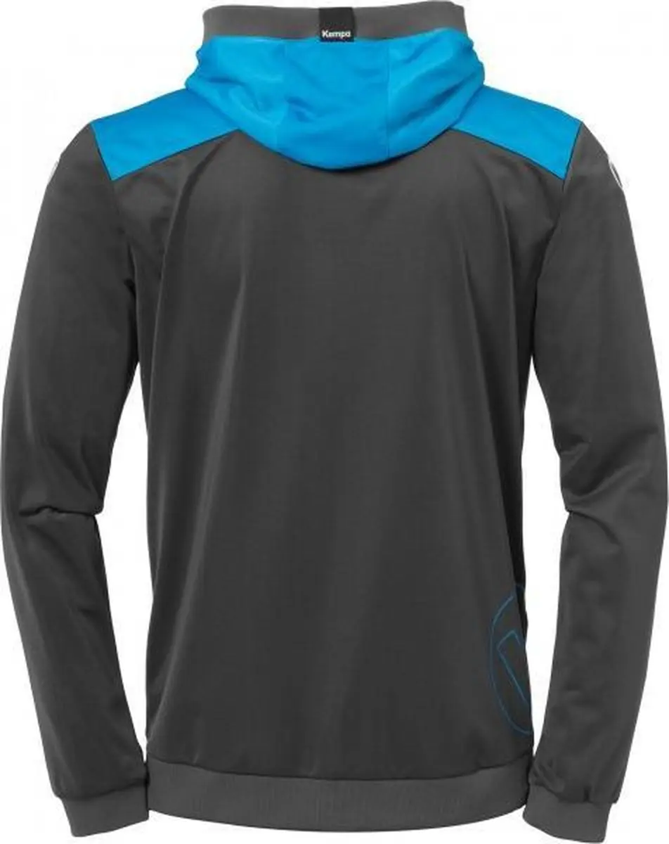 Kempa Emotion 2.0 Jas - Antraciet/Kempa Blauw XL