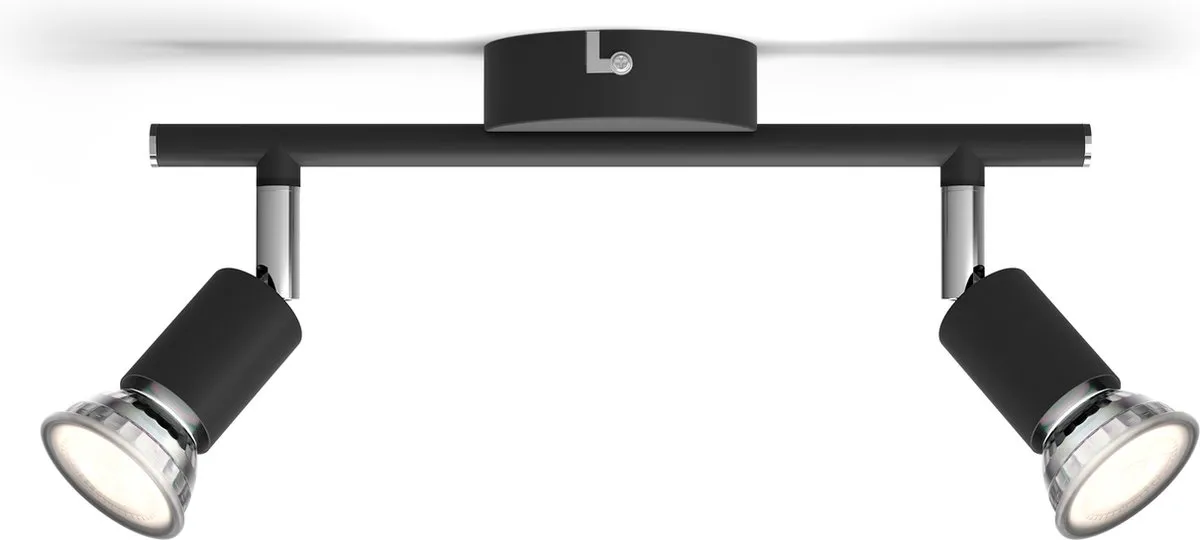 Philips Limbali Opbouwspot 2-lichts - Zwart
