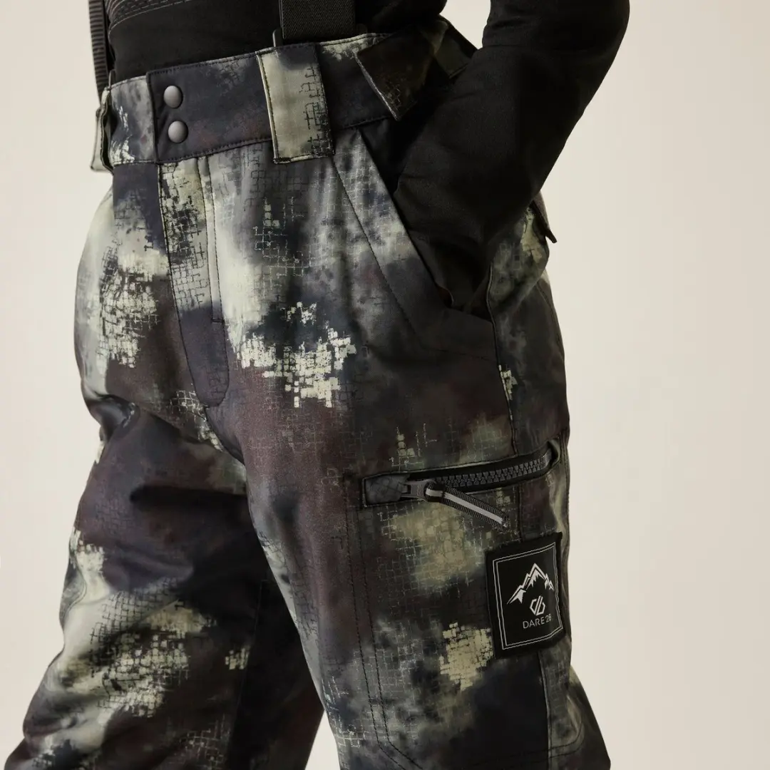 Dare 2b Pow Pant II Salopette - Kinderen 104 - Zwart - afbeelding 6 van 6