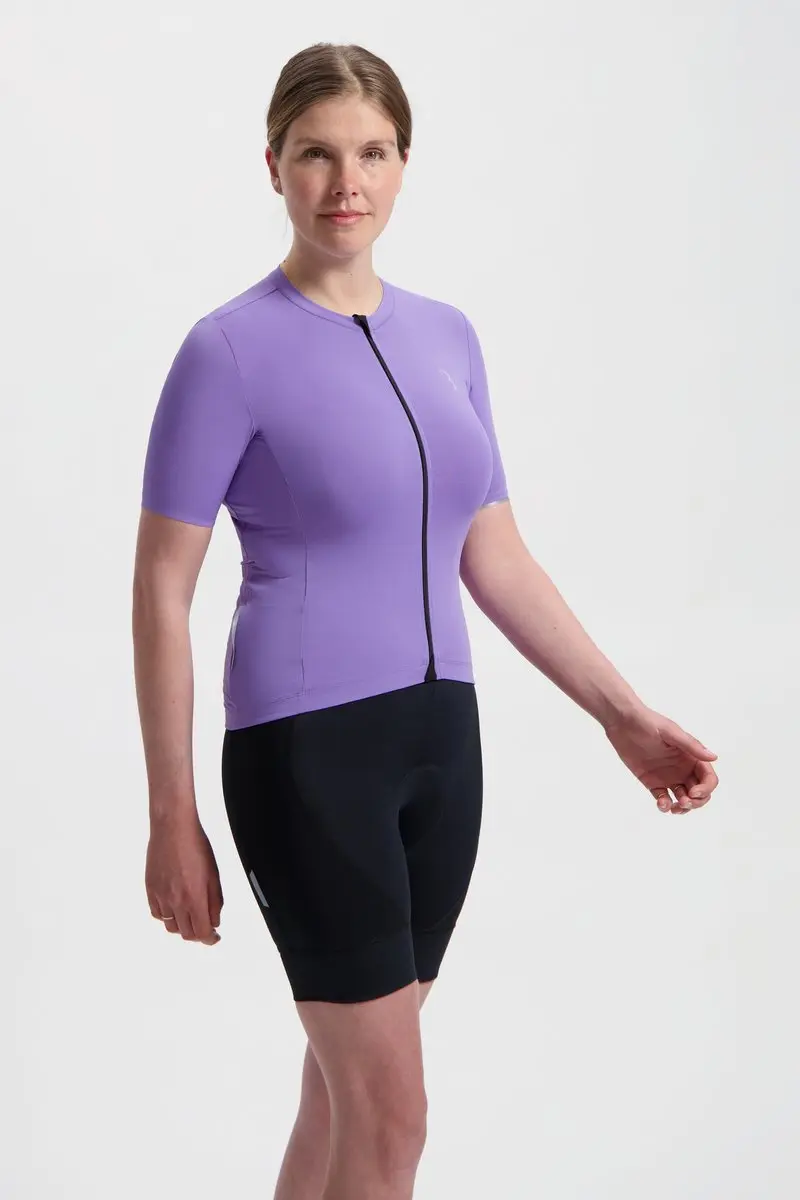 BBB DonnaEssence Fietsshirt Dames Korte Mouw BBW-409 - 3 Zakken - Lila