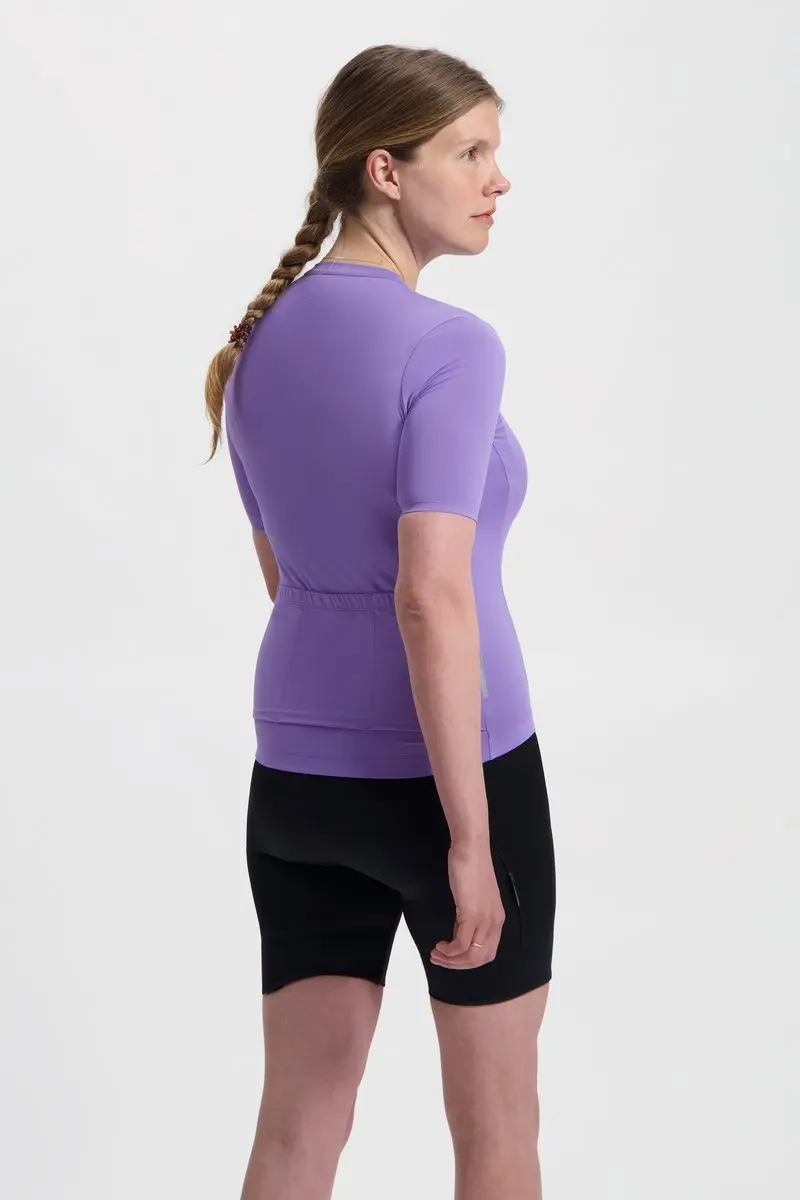 BBB DonnaEssence Fietsshirt Dames Korte Mouw BBW-409 - 3 Zakken - Lila