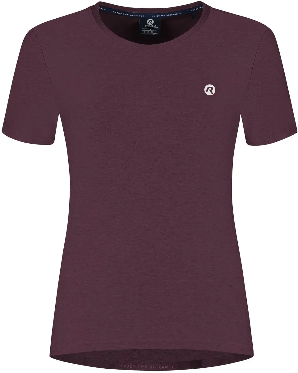 Rogelli Essential Hardloopshirt - Korte mouw - Aubergine - afbeelding 2 van 6