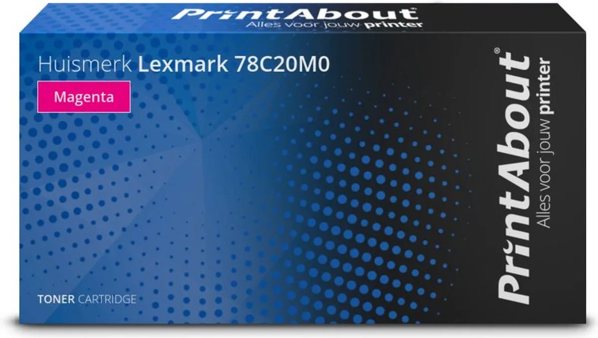 PrintAbout Lexmark 78C20M0 Toner Magenta - 1.550 Pagina's