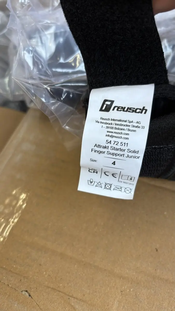 Reusch Attrakt Starter Solid Finger Support Junior Handschoenen - Maat 4 - afbeelding 2 van 6