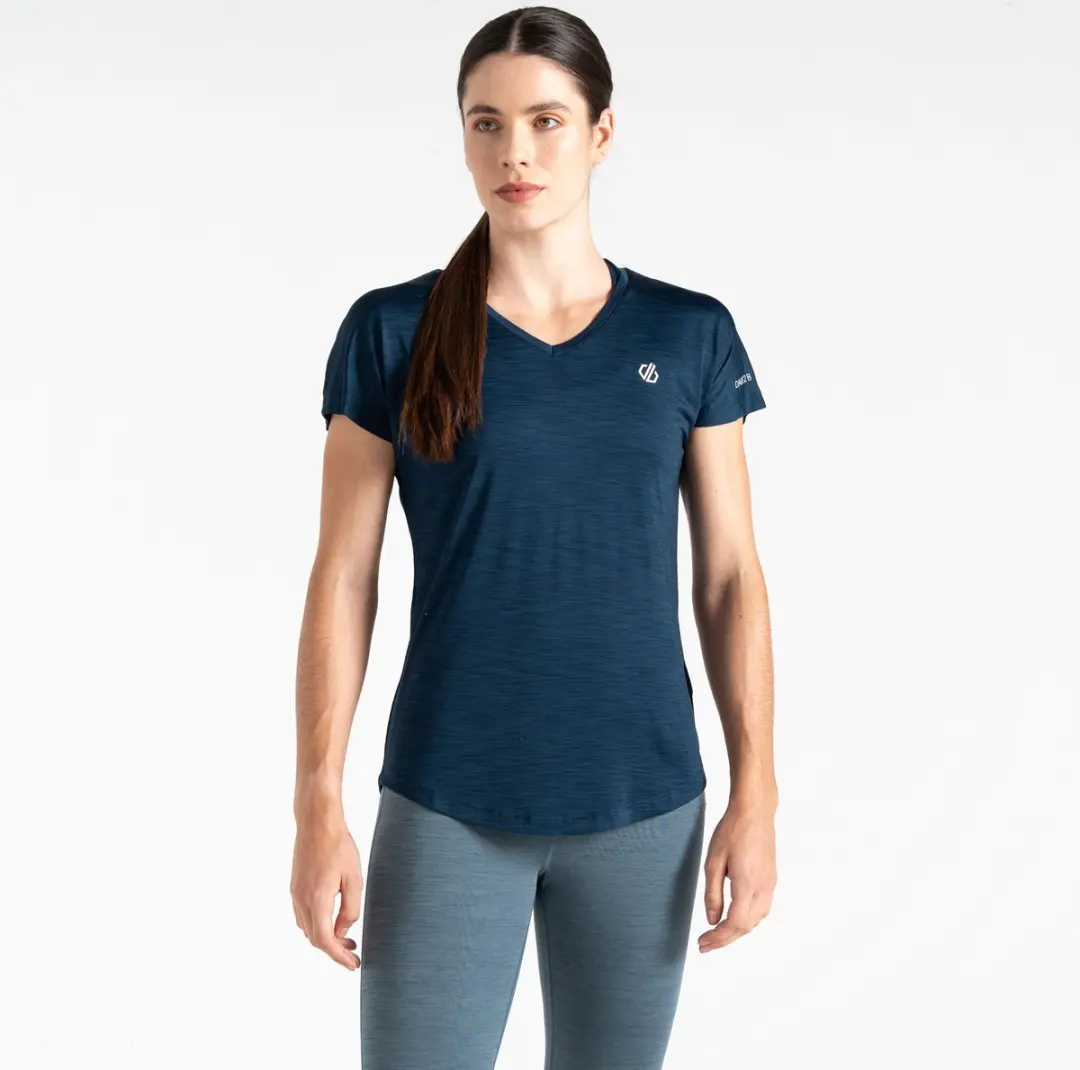 T-shirt Korte Mouwen Hiking Dames Ademend
