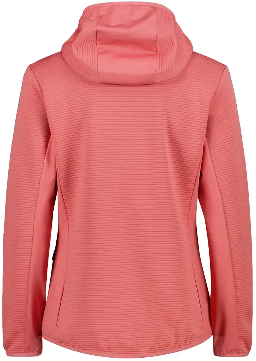 CMP Unlimitech Hybride Uitrekbare Hoodie Dames - S - Koraal - afbeelding 2 van 2