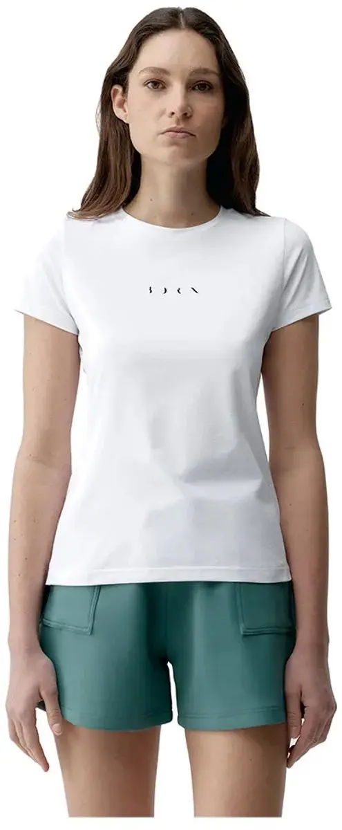 Born Living Yoga Born4me T-shirt Met Korte Mouwen Wit L Vrouw