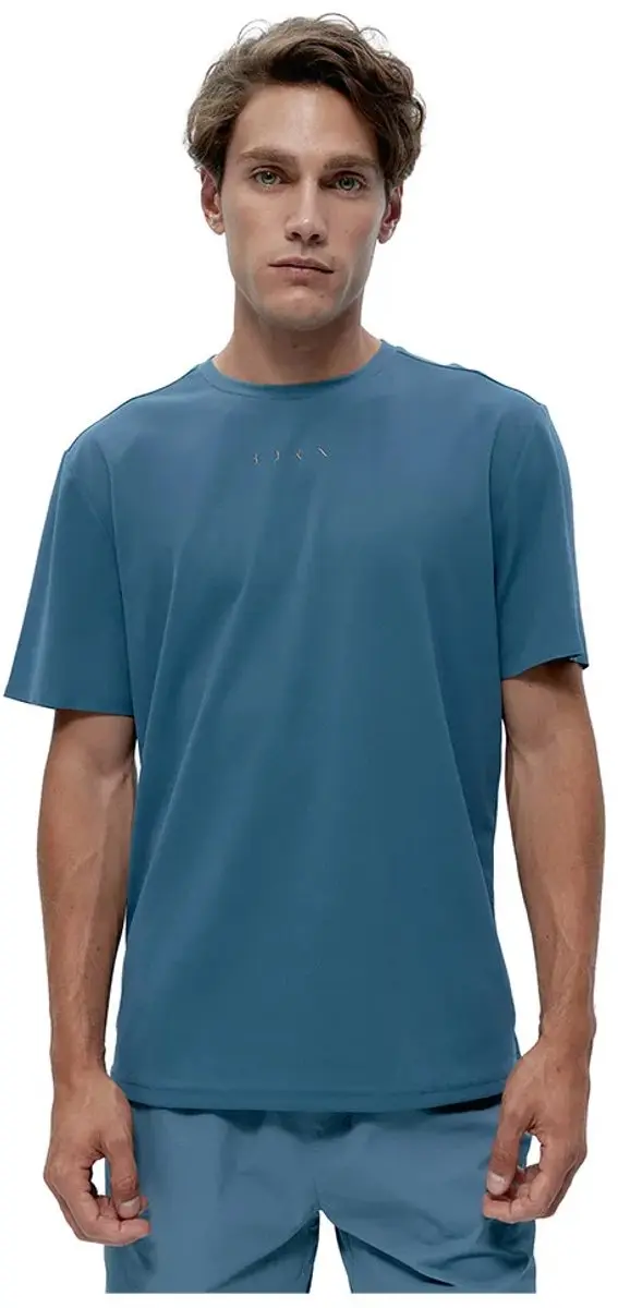 Born Living Yoga Dan T-shirt Met Korte Mouwen Blauw L Man