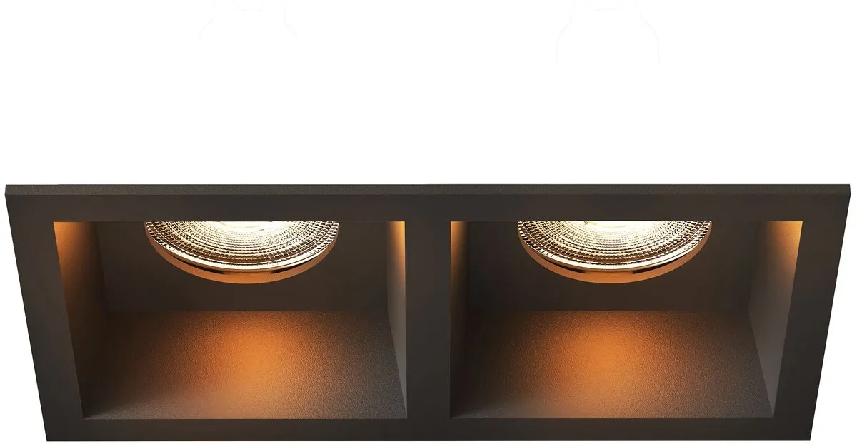 LEDVION LED Inbouwspot Dubbel Vierkant GU10 4.9W