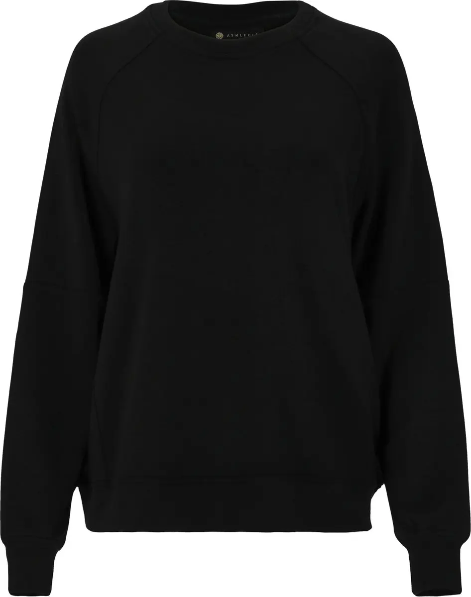 Athlecia Jacey W Crew Neck Sweater Dames - Zwart/Wit - Maat 40