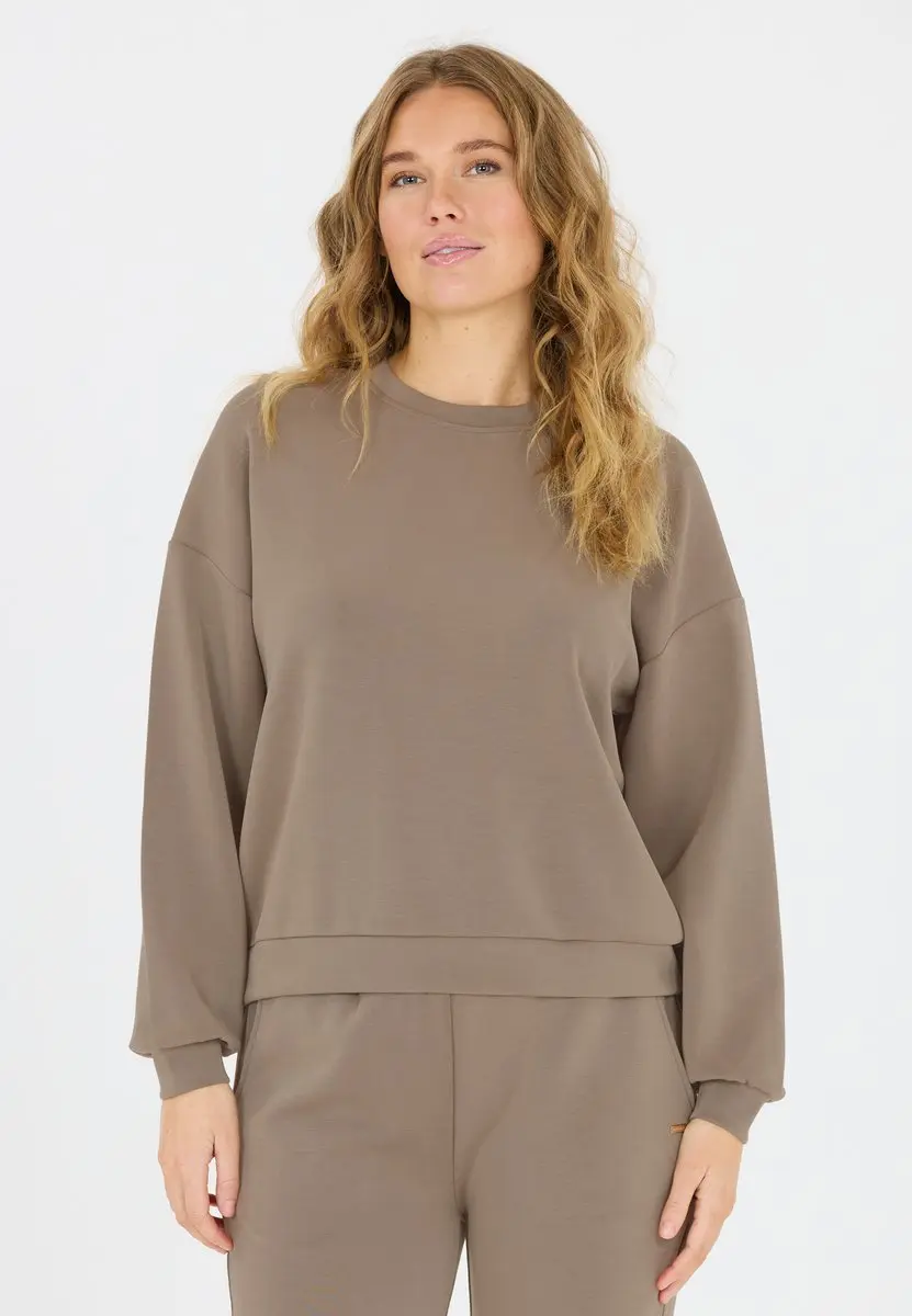 Athlecia Dames Jillnana W Crew Neck Greige