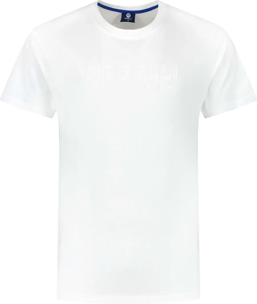 Rogelli Logo Heren Sportshirt Korte Mouw XL - Wit - afbeelding 4 van 6