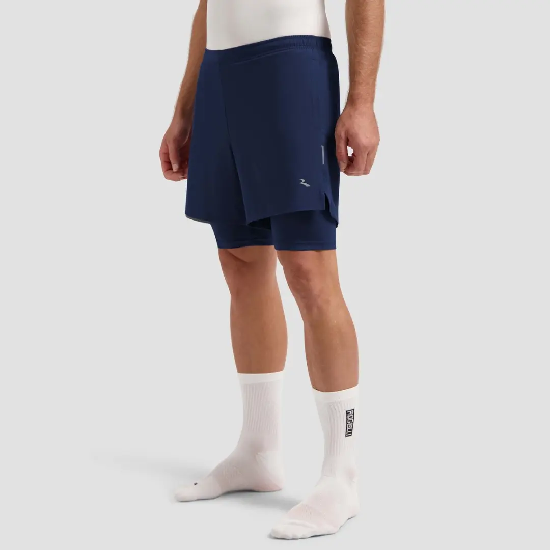 Rogelli Essential Heren 2-in-1 Hardloopshort