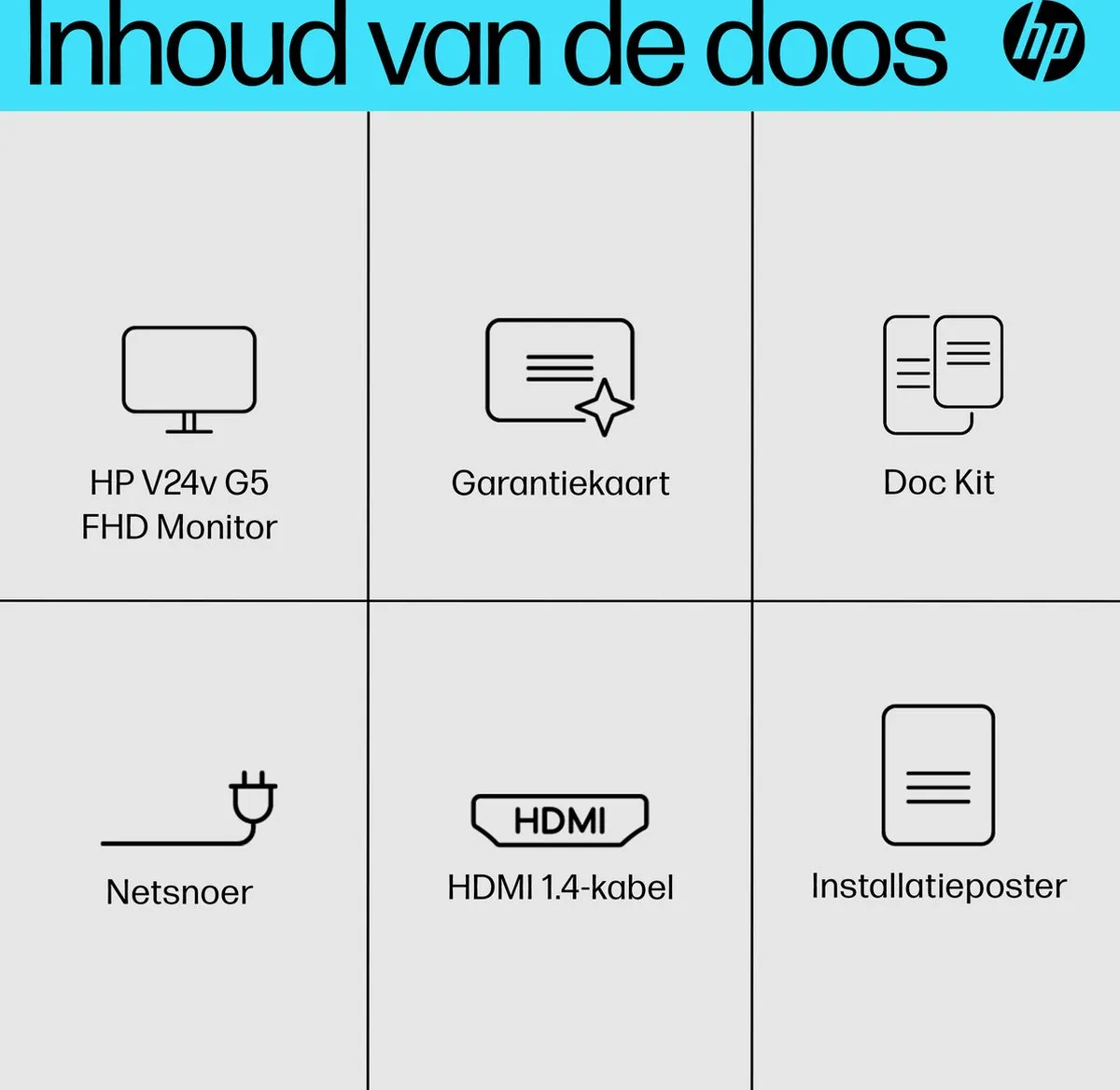 HP V24V G5 Full HD Monitor 23.8 Inch