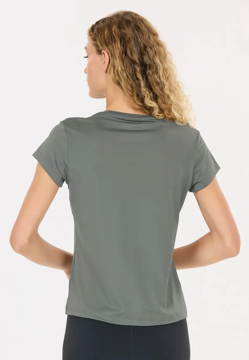 Athlecia Almi V2 W Training T-shirt Dames - Grijs
