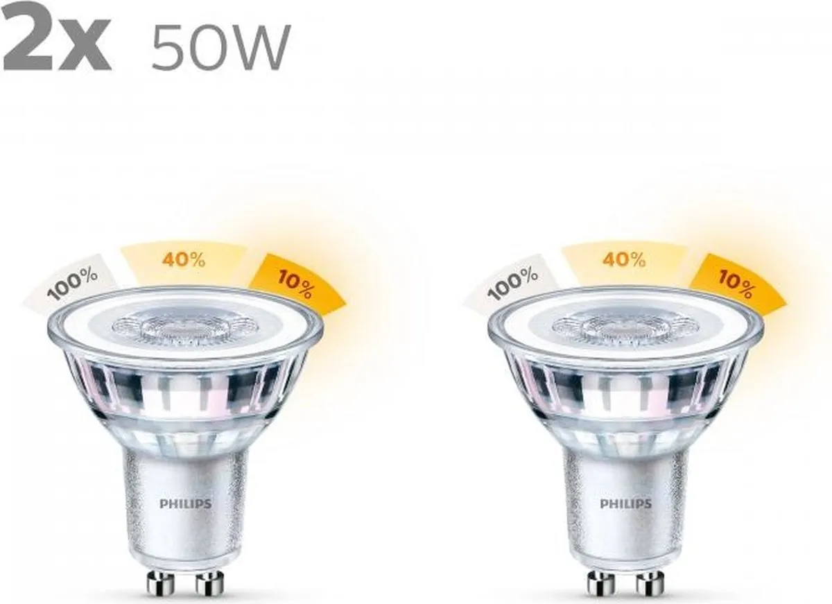 Philips LED Spot SceneSwitch GU10 4.8W - 2 Stuks