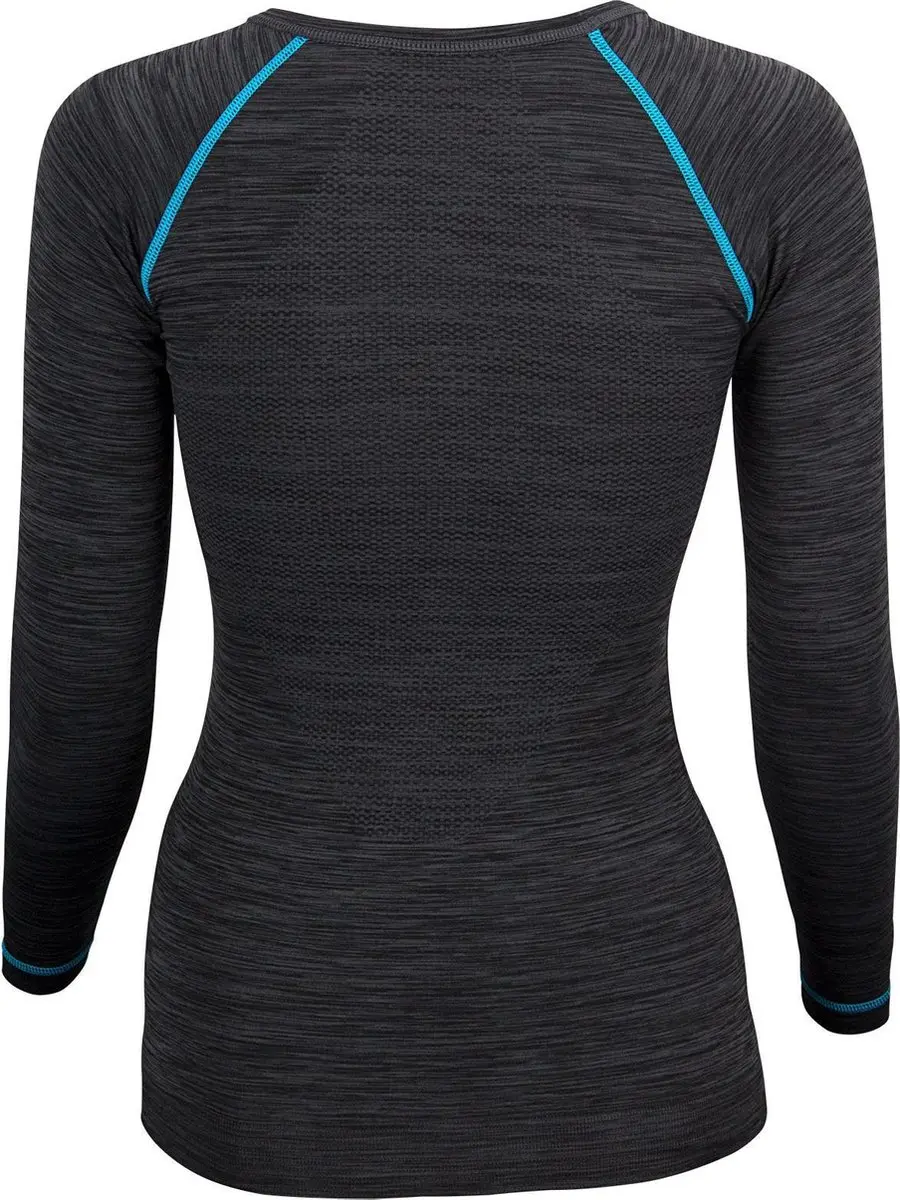 Avento Thermoshirt Superior Vrouwen - Zwart/Aqua Maat 42
