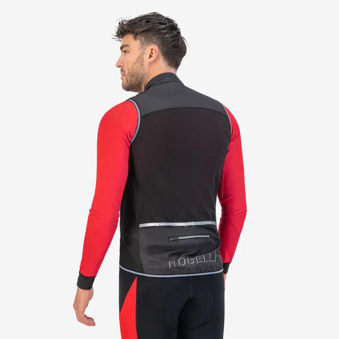 Rogelli Core Heren Bodyvest ROG351678 - Winddicht - Zwart - 6XL - afbeelding 6 van 6