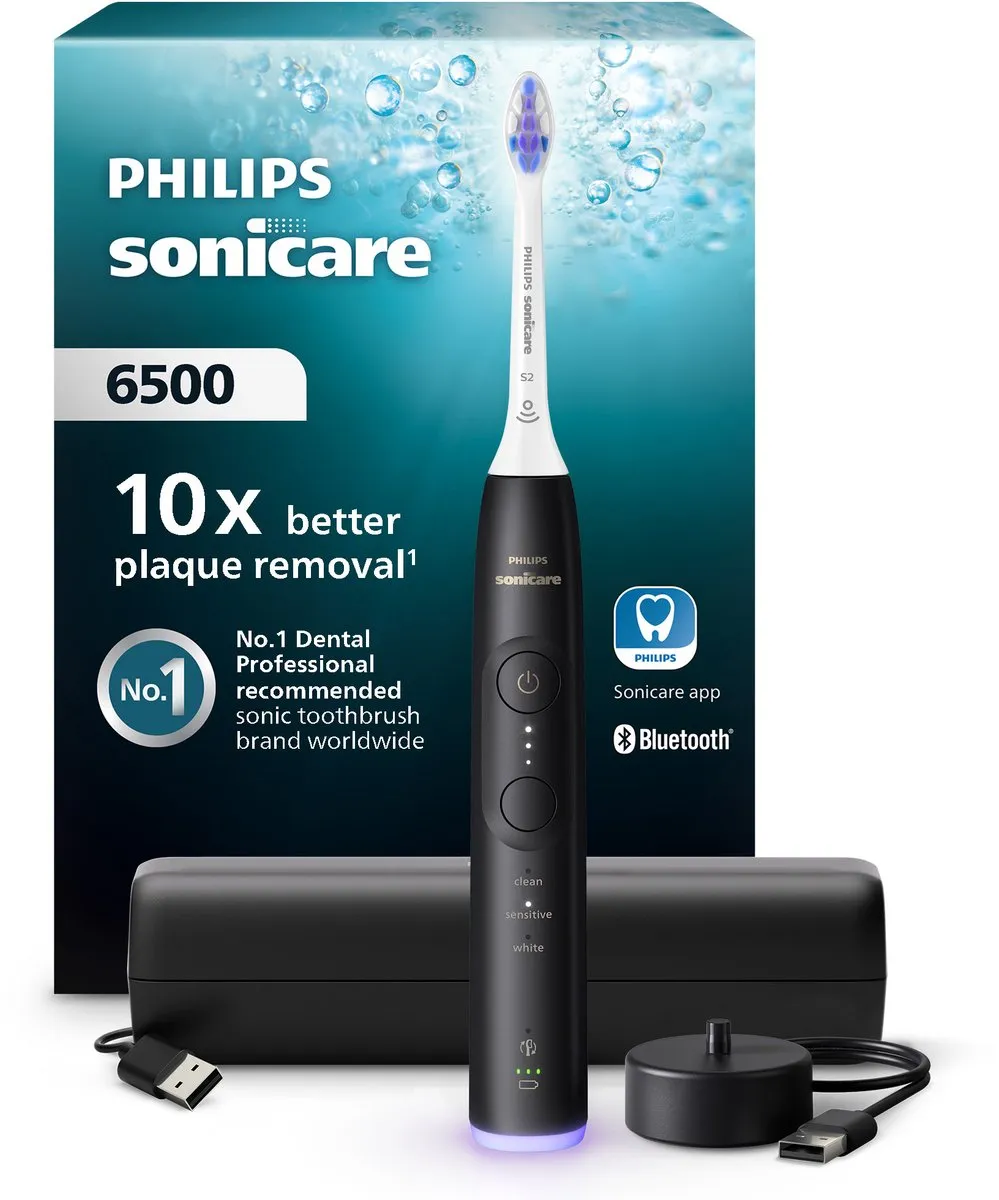 Philips Sonicare 6500 HX7411/02 Elektrische Tandenborstel - Zwart