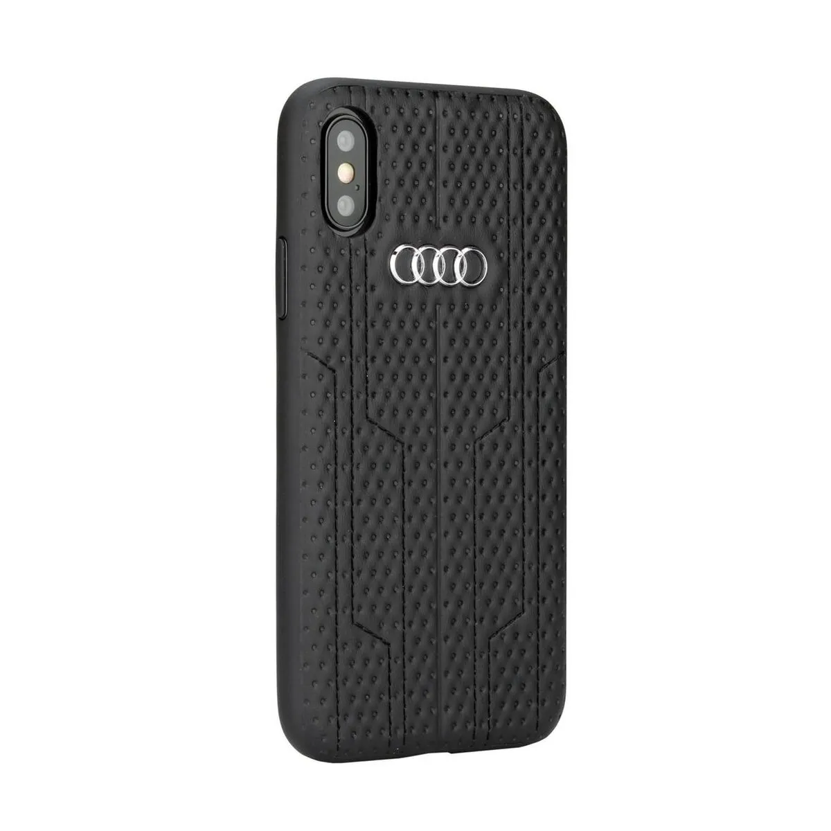 Audi iPhone Xs Max Backcase - Effen Zwart - MPN 8719273993224