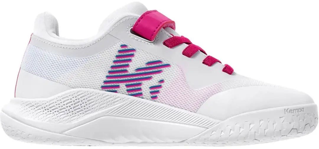 Kempa Kourtfly K Junior Sportschoenen 29 - Wit/Cyaan/Paars - afbeelding 6 van 6