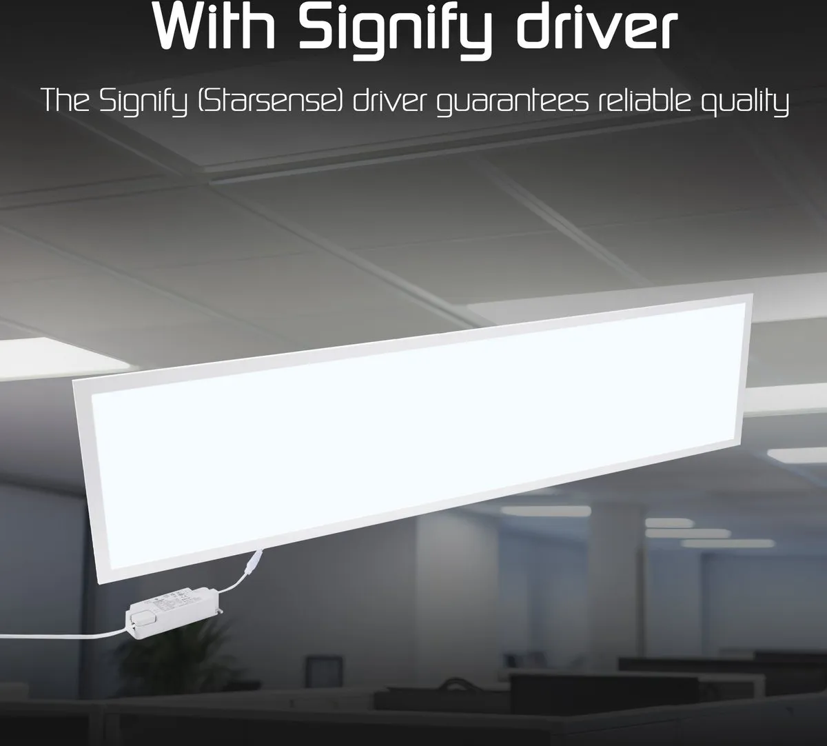 LEDVION 6X LED Paneel 120x30 Inbouwarmatuur - 36W 6000K