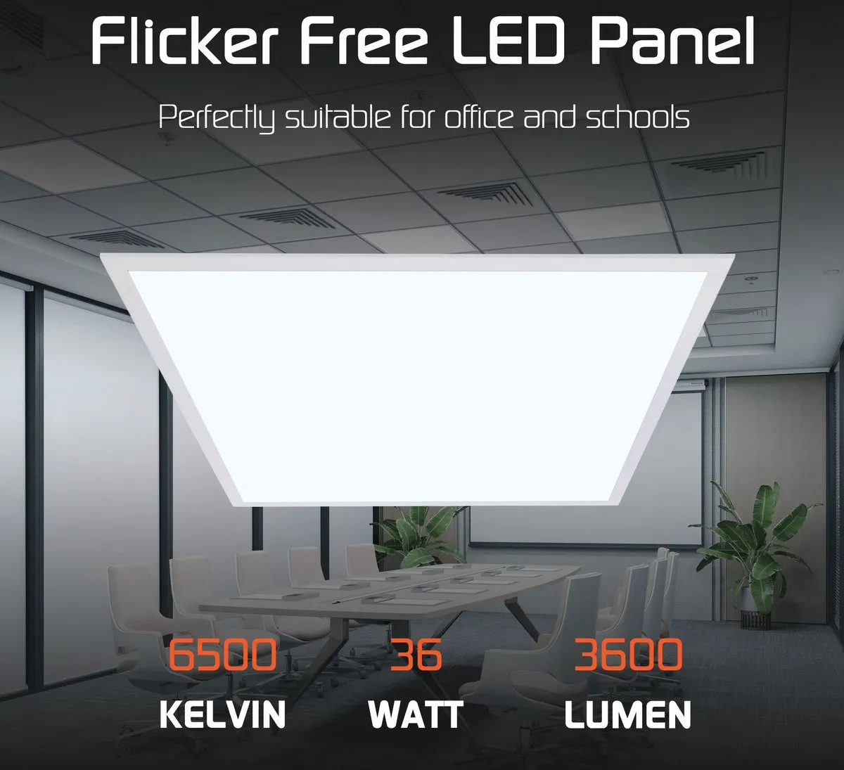 Ledvion LED Paneel 60x60 36W 6500K - Inbouwarmatuur