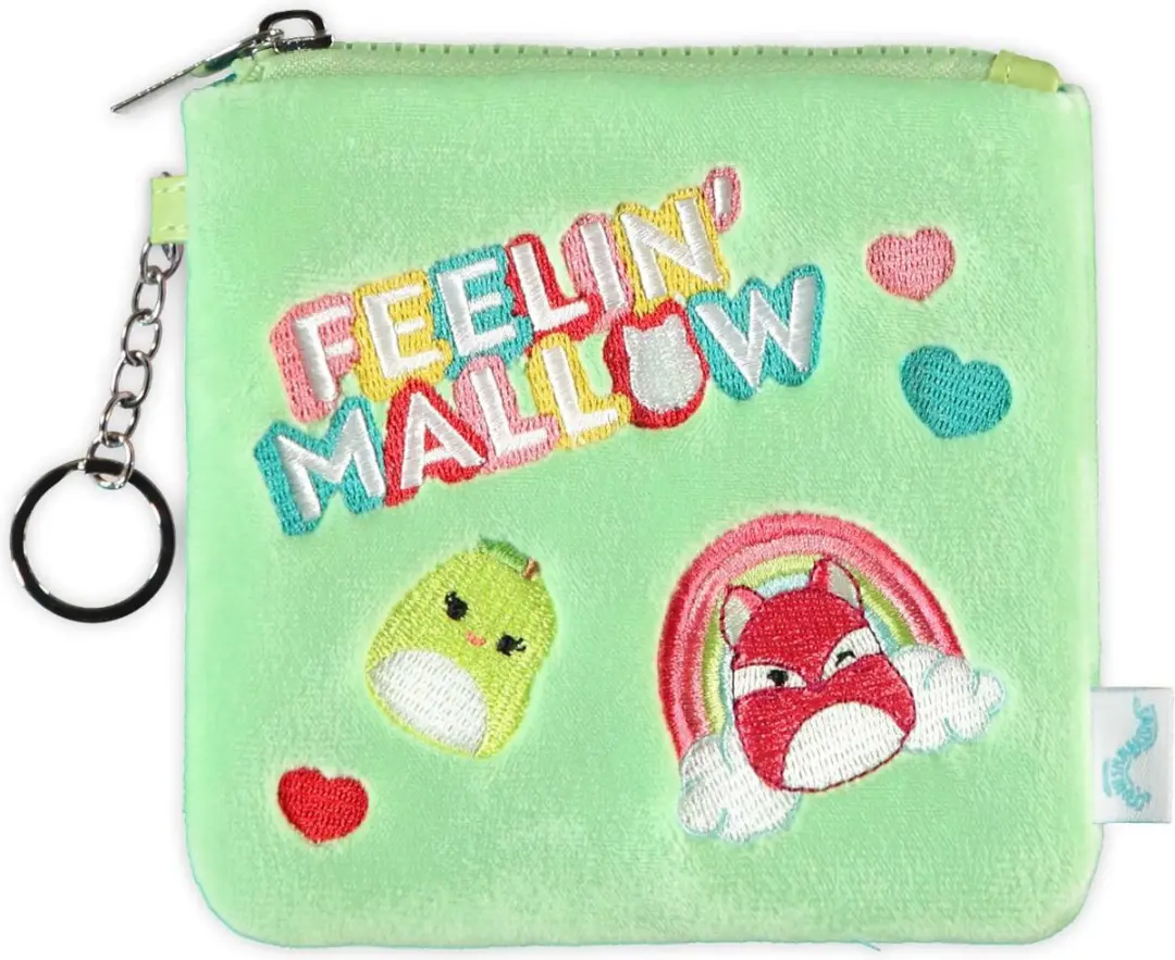 Squishmallows Mixed Squish Fluffy Groen Beugelportemonnee