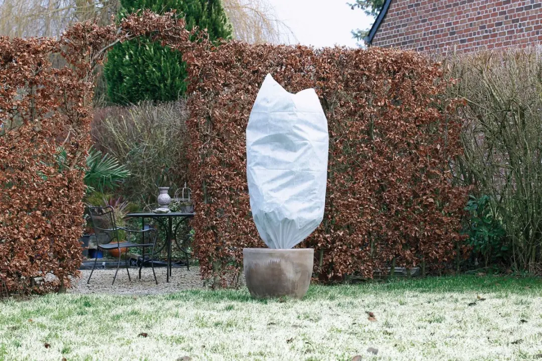 Nature Winterhoes H150 x Ø100cm - Wit - met aantrekkoord - afbeelding 5 van 6