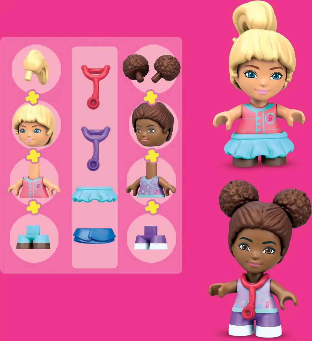 Barbie Mega Dierenverzorging Bouwset - 5 Figuren - 97 Stenen - Meerkleurig - afbeelding 5 van 6
