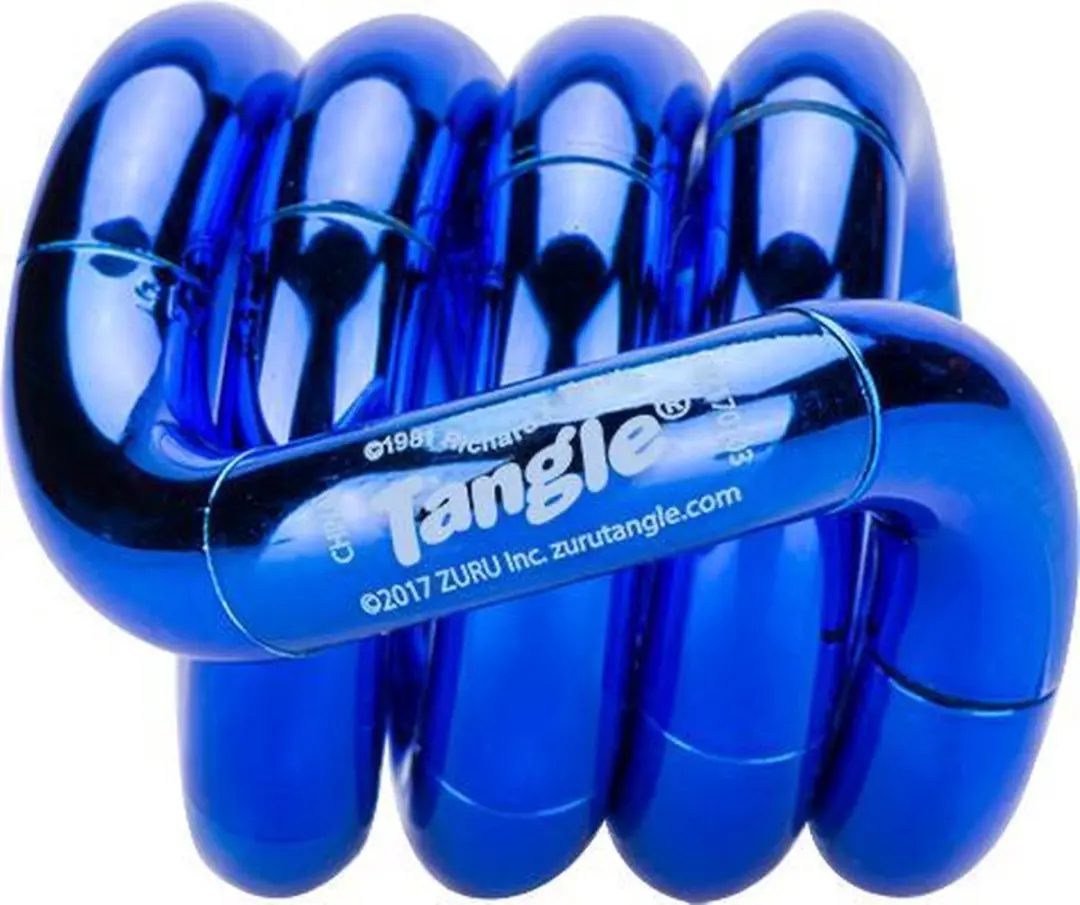 ZURU Tangle Metallic Fidget Toy - Blauw - afbeelding 3 van 5
