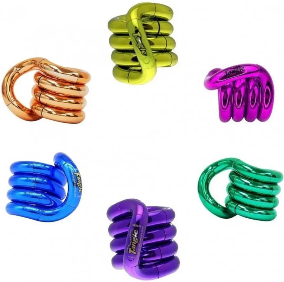ZURU Tangle Metallic Fidget Toy - Blauw - afbeelding 4 van 5