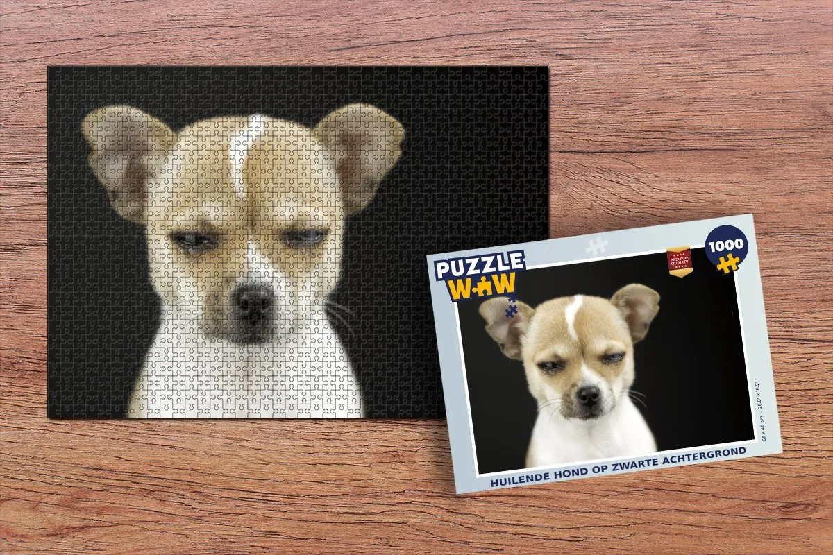 PuzzleWow Portret Huisdieren Legpuzzel 1000 Stuks - Multicolor