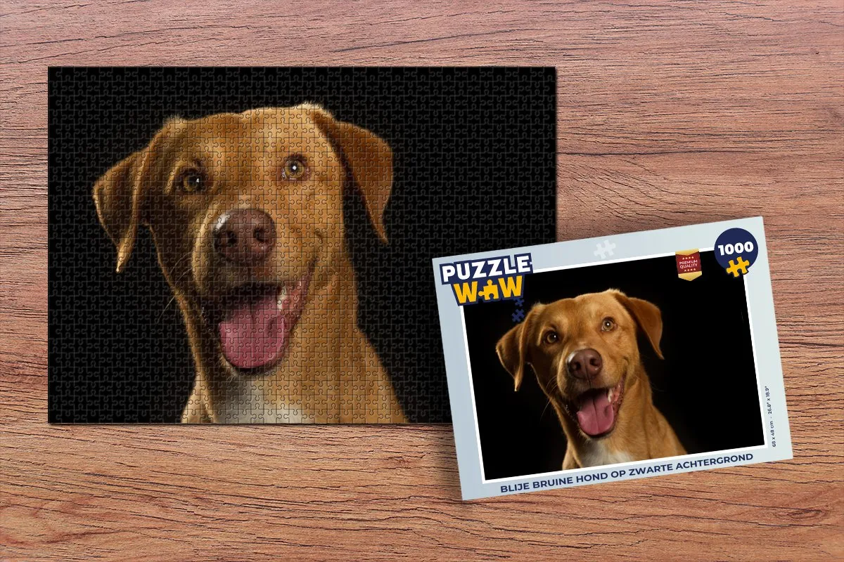 PuzzleWow Portret Huisdieren Legpuzzel 1000 Stuks - Multicolor