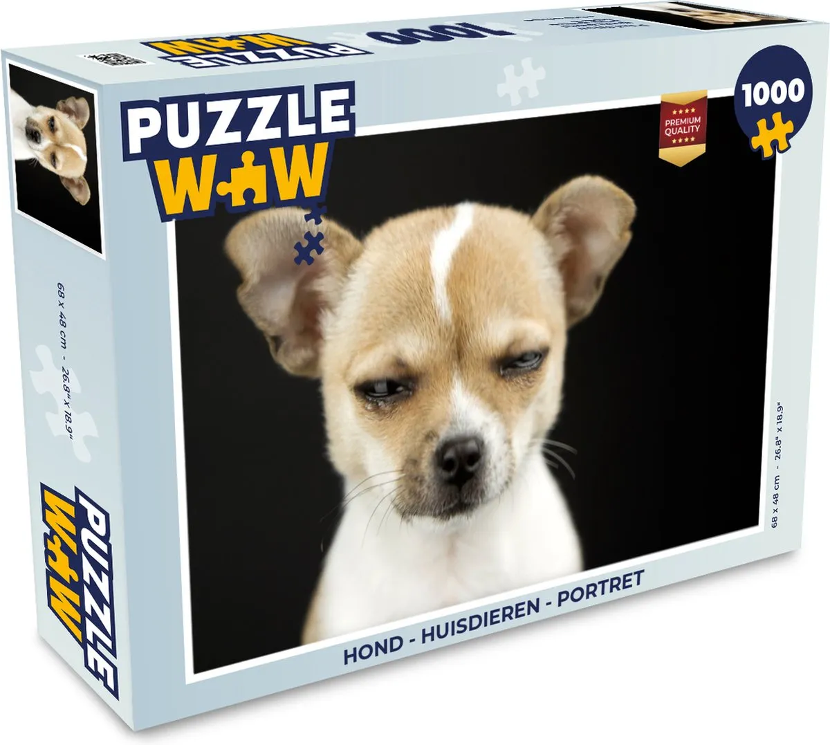 PuzzleWow Portret Huisdieren Legpuzzel 1000 Stuks - Multicolor