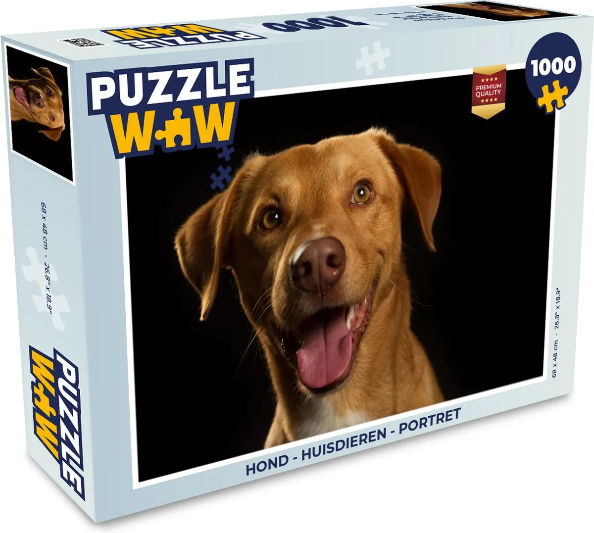 PuzzleWow Portret Huisdieren Legpuzzel 1000 Stuks - Multicolor