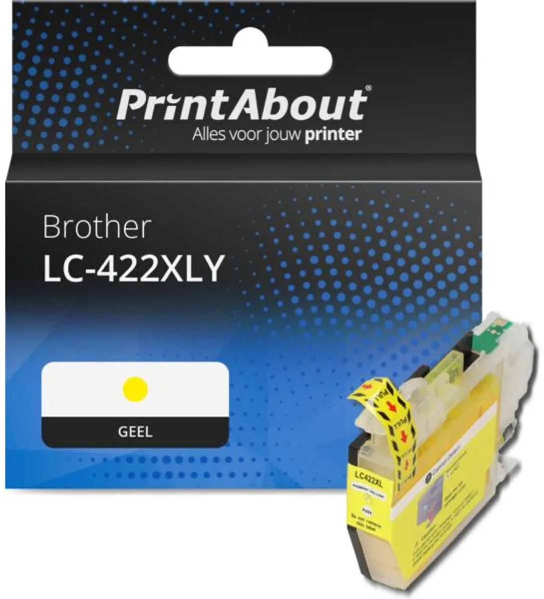 PrintAbout LC-422XLY Inktcartridge Geel - 1650 pagina's