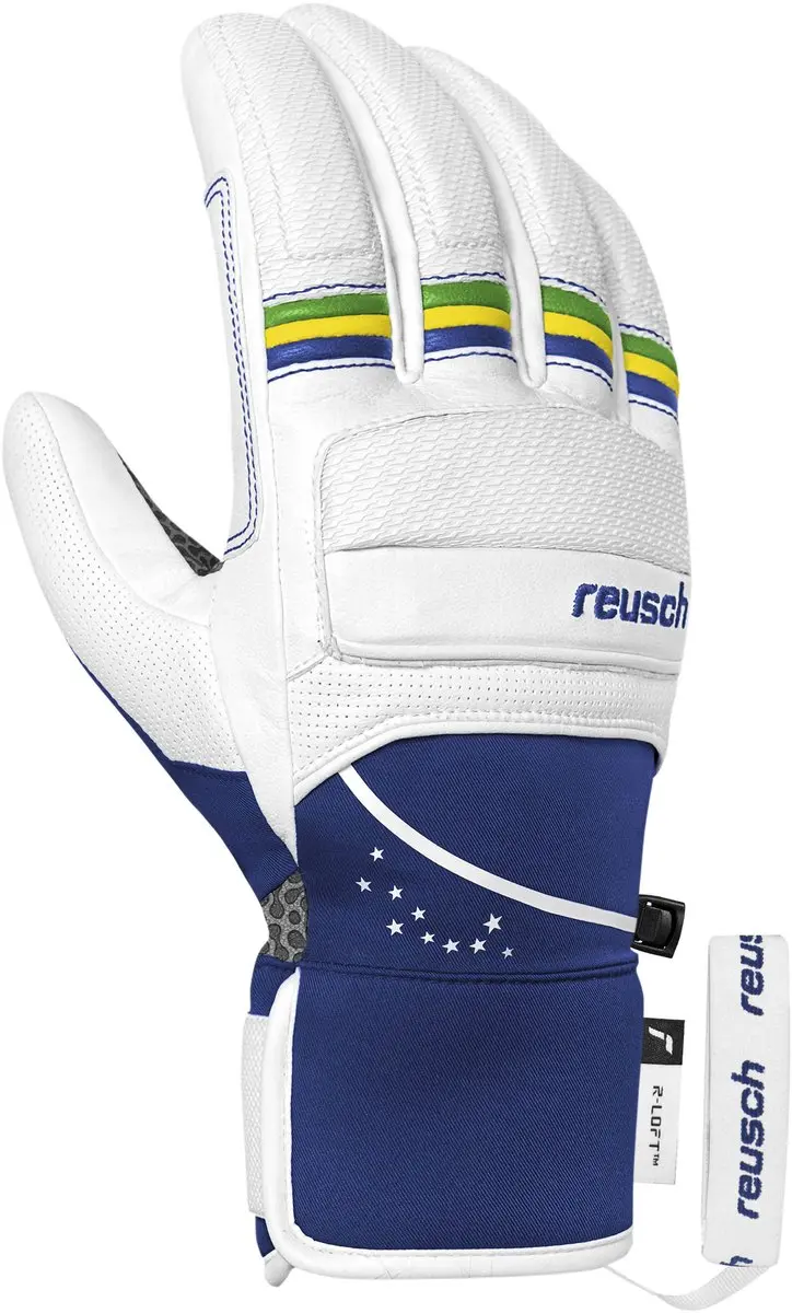 Reusch Lucas Braathen Handschoenen 10 - Wit-Donkerblauw