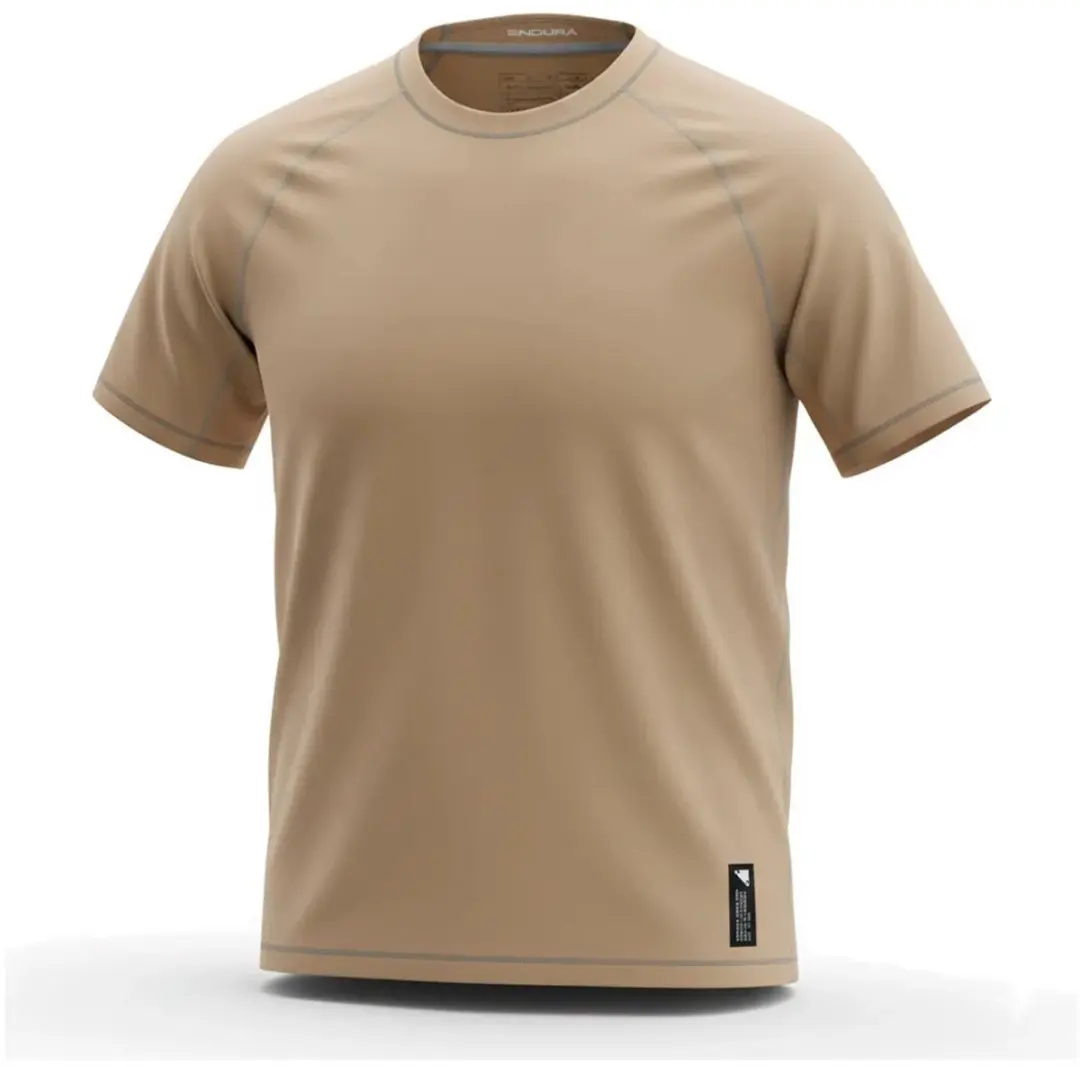 Endura Alltrack Roam Tech Korte Mouw Enduro Trui Beige M Man