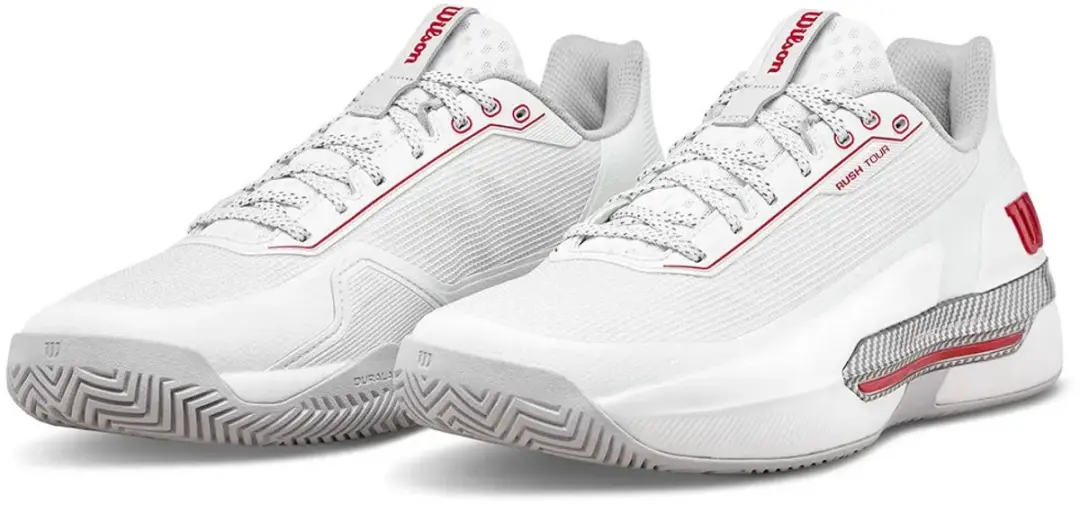 Wilson Rush Tour 5 Clay Court Schoenen 46 - Wit/Rood