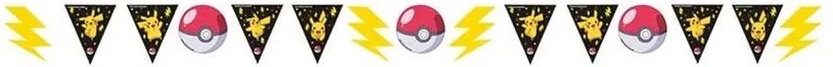 Pokémon Slinger 330x180cm - Zwart/Geel