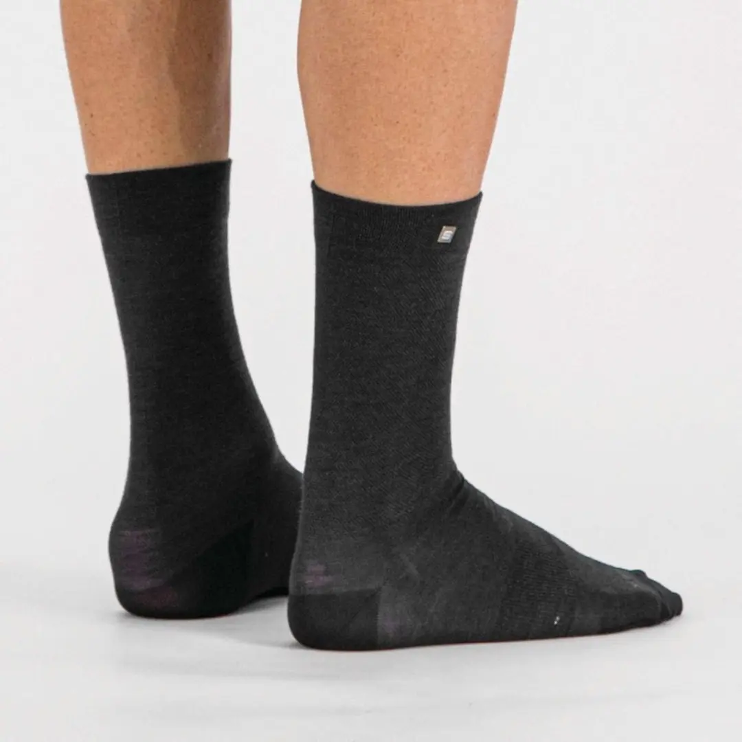 Sportful fietssokken winter Heren zwart