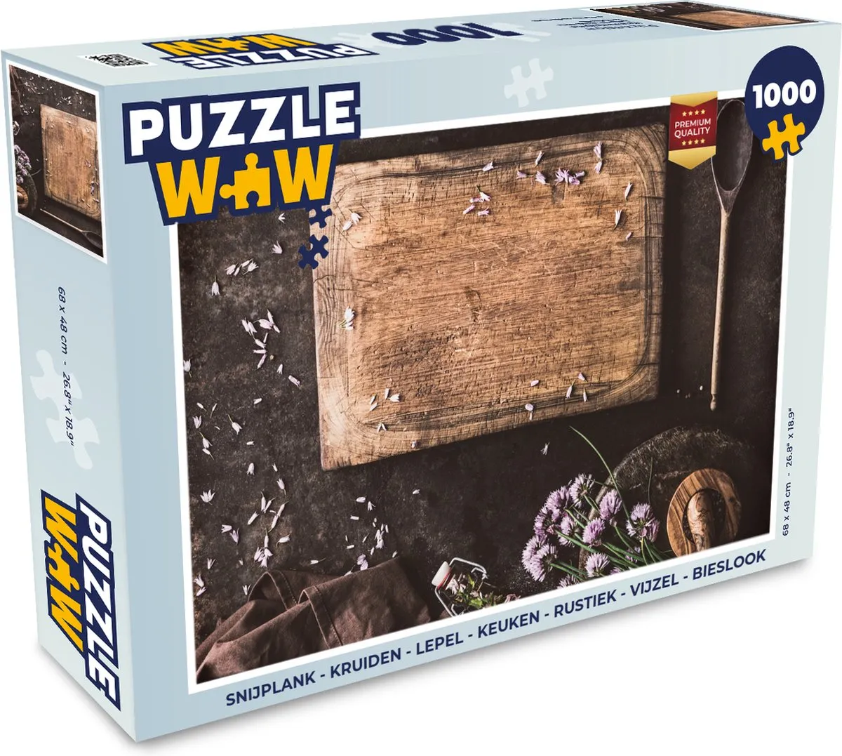 PuzzleWow Rustieke Keuken Puzzel 1000 Stuks - Multicolor