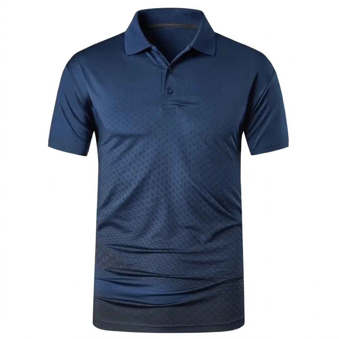 Marineblauw tennisshirt heren M