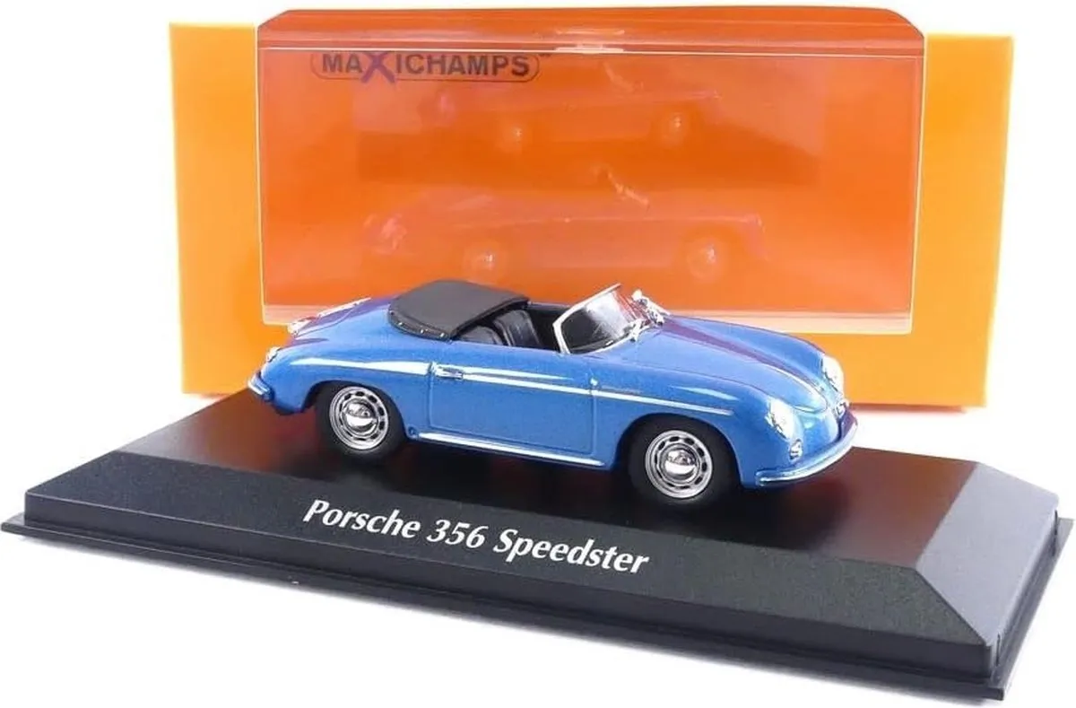 Porsche 356 Speedster 1956 - 1:43 MaXichamps - Blauw Metallic