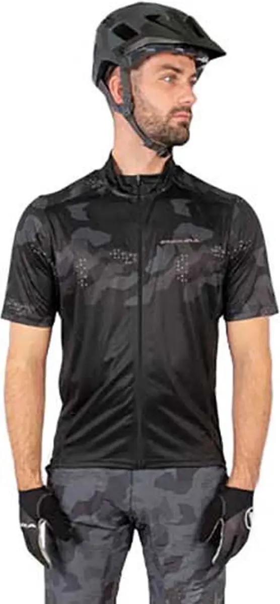 Endura Hummvee Ray Korte Mouw Wielertrui M - Zwart