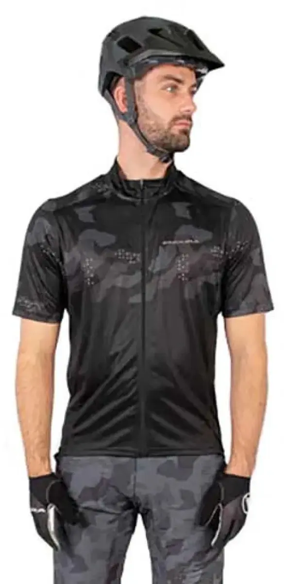 Endura Hummvee Ray Korte Mouw Wielertrui M - Zwart