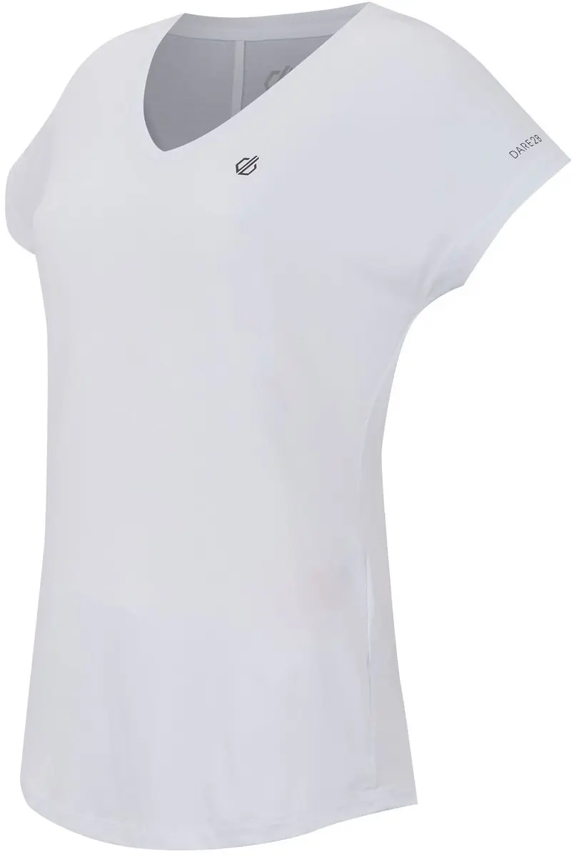 Dare 2b Vigilant Q-Wic Dames Fitnessshirt Wit - Maat 38